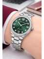 Ferrucci Çelik Kordon Taşlı Çelik Kasa Kadın Kol Saati Gümüş-Yeşil sdfer192