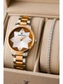Kadın Kol Saati Rose Gold-gümüş Renk Çelik Kordon&kasa Dke.1.110140-3 Sddk081