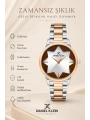Kadın Kol Saati Rose Gold-gümüş Renk Çelik Kordon&kasa Dke.1.110140-3 Sddk081