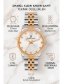 Kadın Kol Saati Rose Gold-gümüş Renk Çelik Kordon&kasa Sddk093