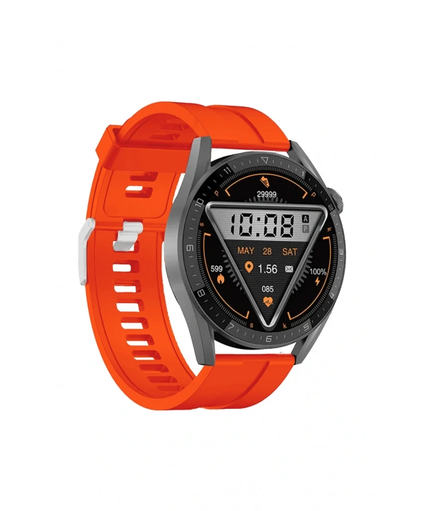 Akıllı Kol Saati Yuvarlak Alüminyum Kasa Sesli Görüşme Özellikli 46mm Ip67 Su Geçirmez