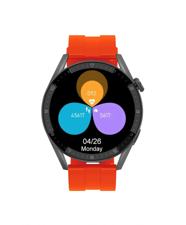 Akıllı Kol Saati Yuvarlak Alüminyum Kasa Sesli Görüşme Özellikli 46mm Ip67 Su Geçirmez