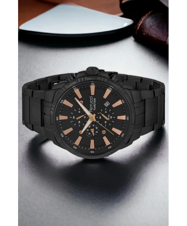 Fcf.13144fm.01 Siyah-rose Function Aktif 3 Atm Erkek Kol Saati Bileklik Sdfer113