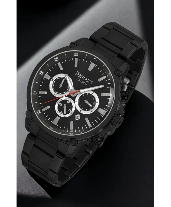 Function Erkek Kol Saati Fcf.13618fm.01 Siyah Renk Bileklik Hediye Sdfer124