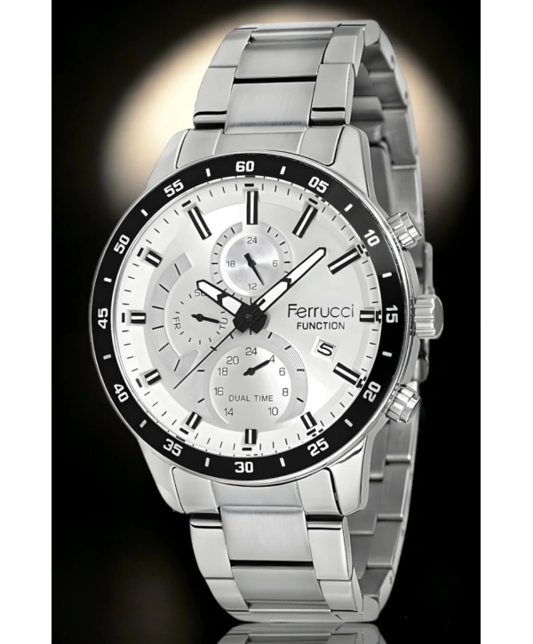 Function Erkek Kol Saati Fcf.13568fm.01 Gümüş-beyaz Renk Bileklik Hediye Sdfer125