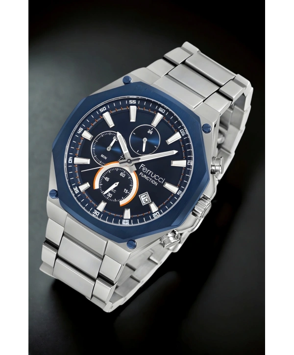 Function Aktif Erkek Kol Saati Fcf.13906fm.04 Gümüş-mavi Renk Sdfer131