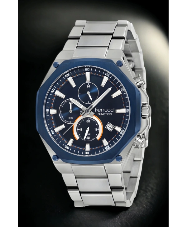 Function Aktif Erkek Kol Saati Fcf.13906fm.04 Gümüş-mavi Renk Sdfer131