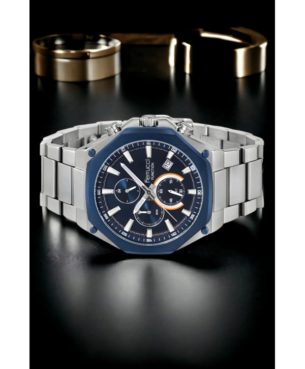 Function Aktif Erkek Kol Saati Fcf.13906fm.04 Gümüş-mavi Renk Sdfer131