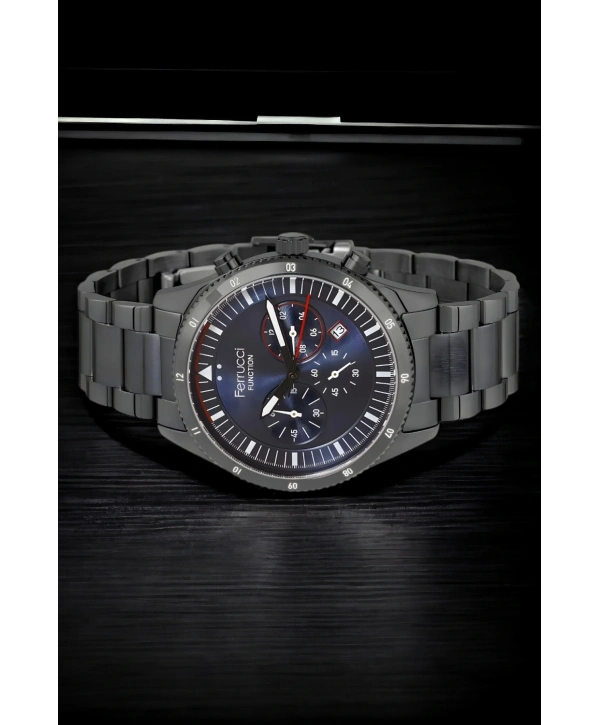 Function, 3atm, Füme-mavi Renk Erkek Kol Saati, Fc.13907tm.05 Sdfer133