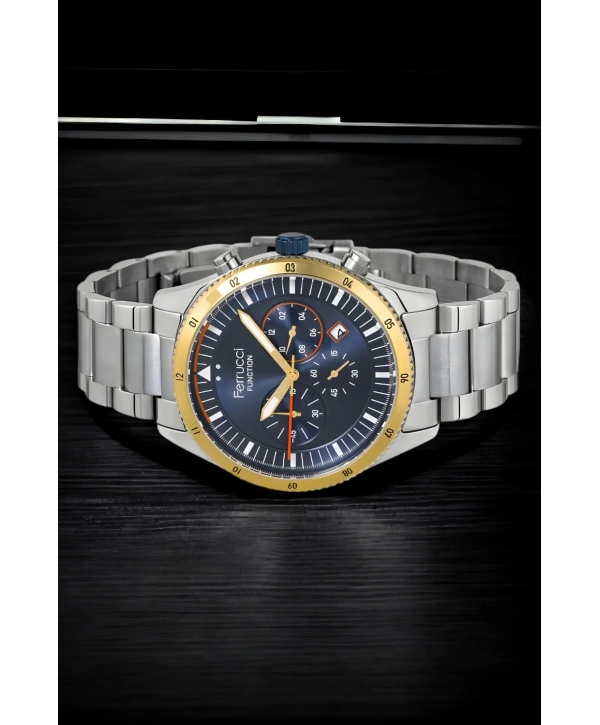 Function, 3atm, Gümüş-gold Renk Erkek Kol Saati, Fc.13907tm.04 Sdfer133