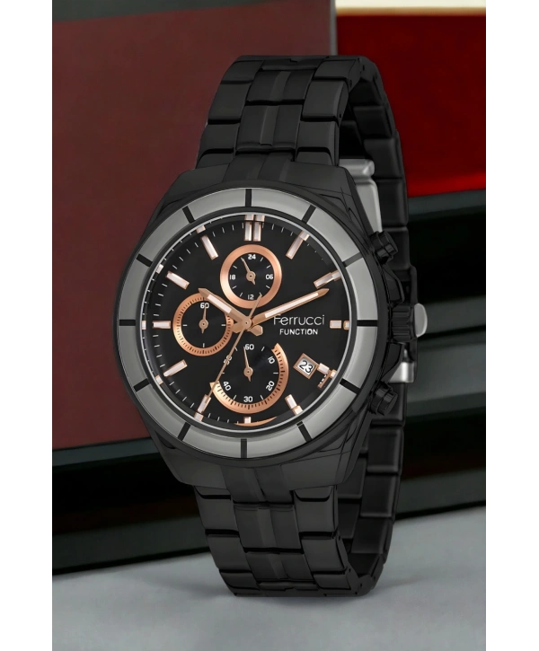 Function, 3atm, Siyah-rose Renk Erkek Kol Saati, Fcf.13674fm.01 Sdfer134