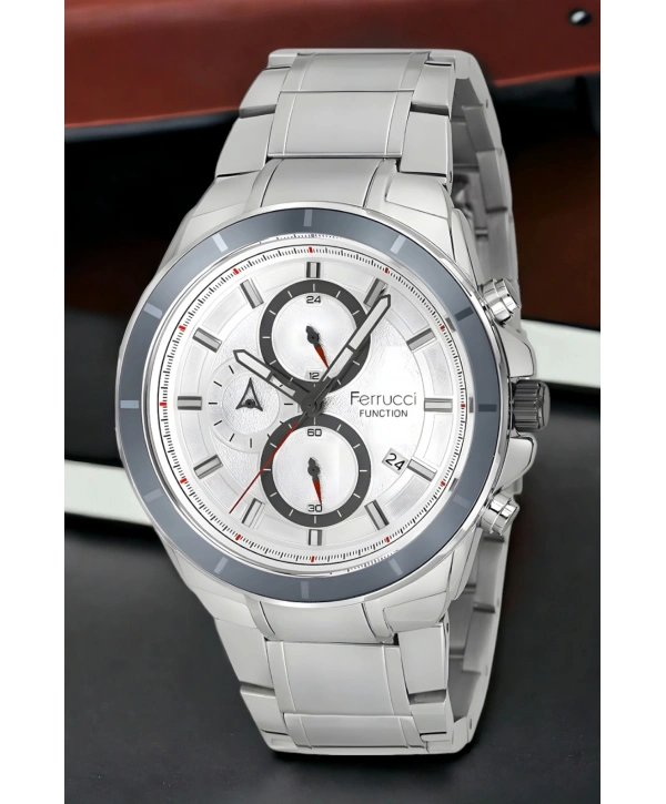 Function, 3atm, Gümüş-beyaz Renk Erkek Kol Saati, Fcf.12609fm.03 Sdfer135