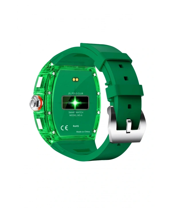 Jg.polo Club Yeşil Renk Darbeye Dayanıklı Akıllı Saat: 2,2 Inç Ekran, Sesli Görüşme Ve Siri Asistan