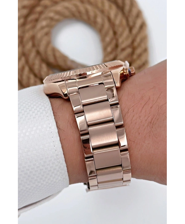 Erkek Kol Saati Tüm Fonksiyonlar Aktif Rose Gold Sdb001