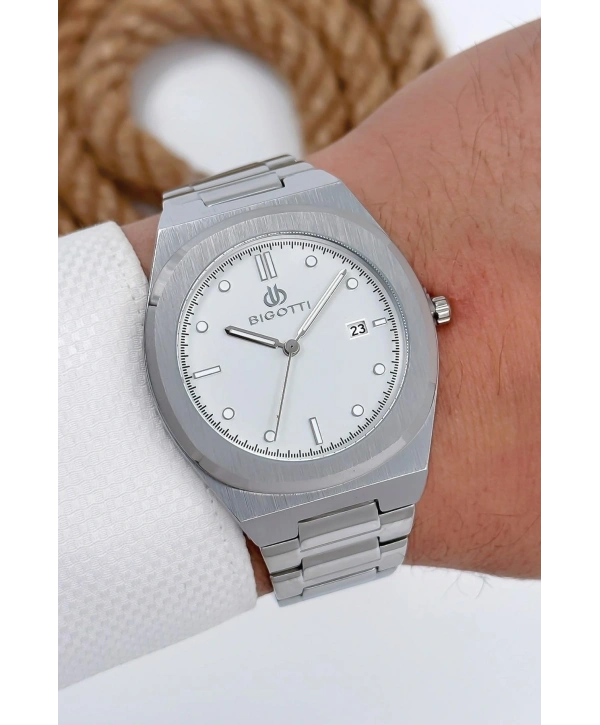 Erkek Kol Saati Tüm Fonksiyonlar Aktif Gümüş-beyaz Sdb004