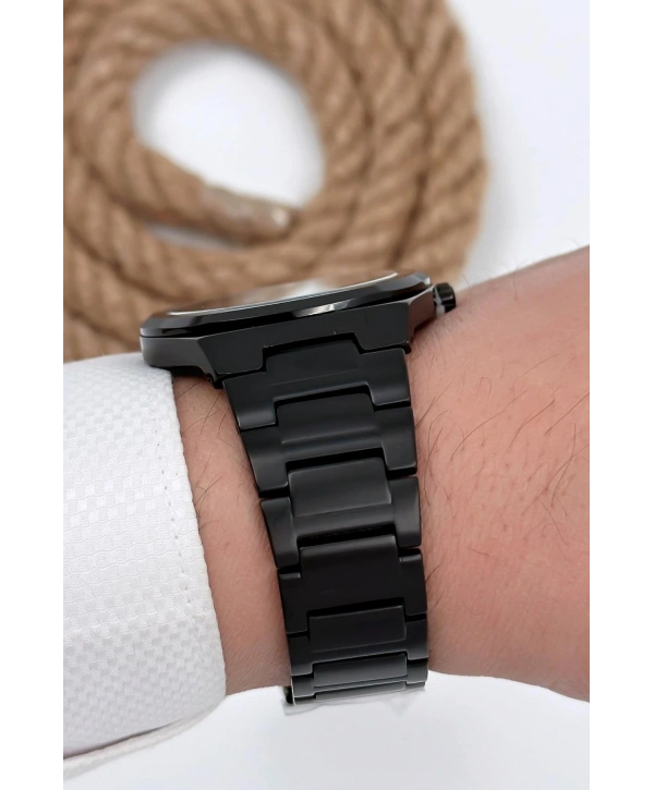 Erkek Kol Saati Tüm Fonksiyonlar Aktif Siyah Çelik Kordon Sdb004