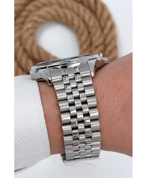 Erkek Kol Saati Tüm Fonksiyonlar Aktif Gümüş-siyah Sdb002