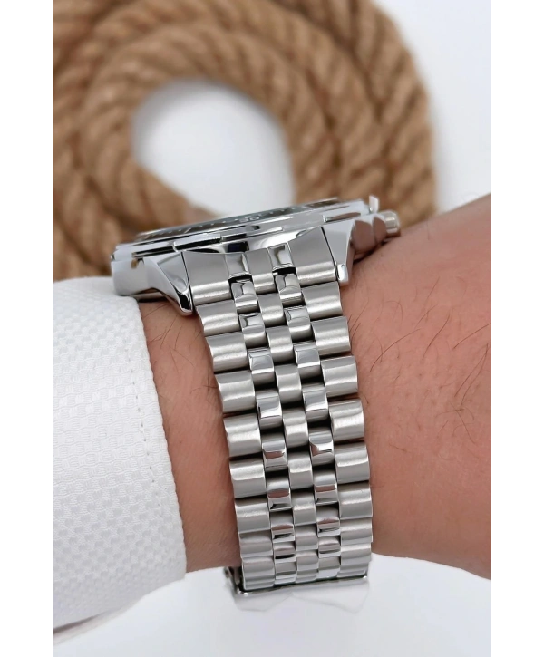 Erkek Kol Saati Tüm Fonksiyonlar Aktif Gümüş-mavi Sdb002