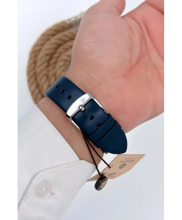 Erkek Kol Saati Tüm Fonksiyonlar Aktif Mavi Deri Kordon Sdb006