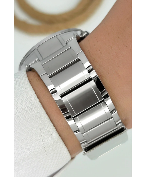 Function Erkek Kol Saati Çelik Kordon Gümüş-beyaz Bileklik Hediyeli 3atm Sdfer059