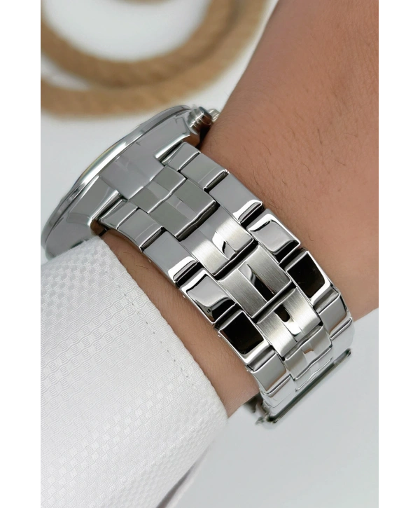 Function Erkek Kol Saati Gümüş-beyaz Yeni Sezon Bileklik Hediyeli 3atm Sdfer060