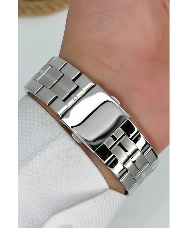 Function Erkek Kol Saati Gümüş-beyaz Yeni Sezon Bileklik Hediyeli 3atm Sdfer060