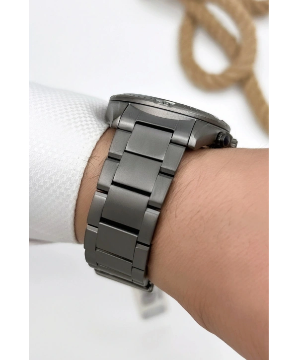 Sergio Tacchini Premium Lüx Çelik Kordon Erkek Kol Saati Füme stsd005