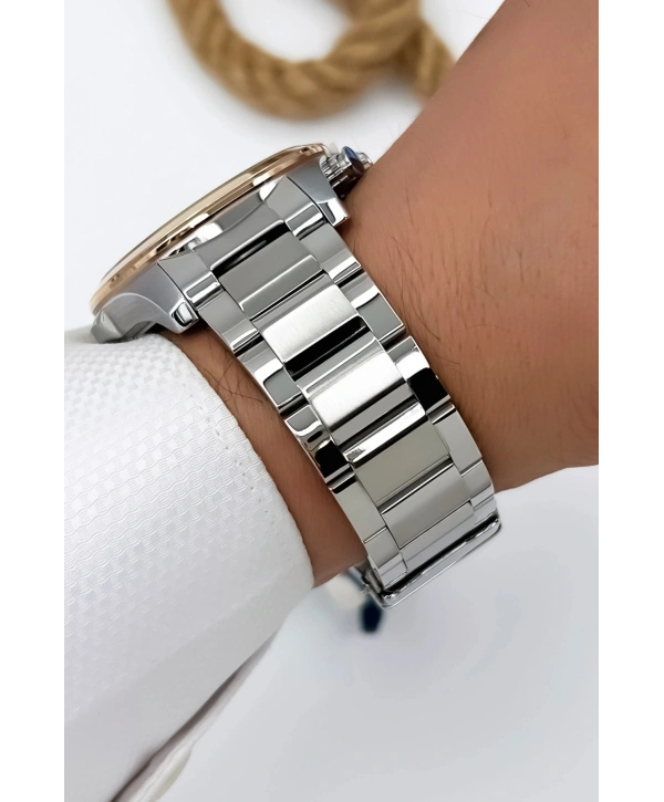 Sergio Tacchini Premium Lüx Çelik Kordon Erkek Kol Saati Gümüş-beyaz Stsd006