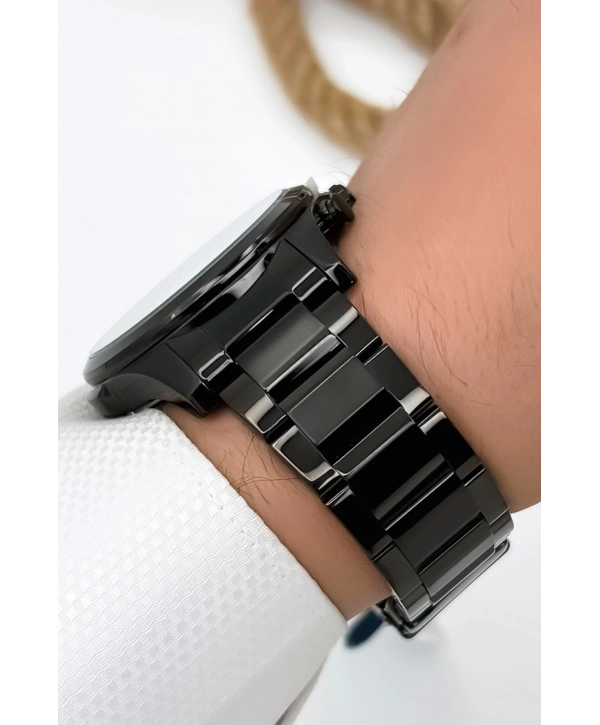 Sergio Tacchini Premium Lüx Çelik Kordon Erkek Kol Saati Siyah Stsd006