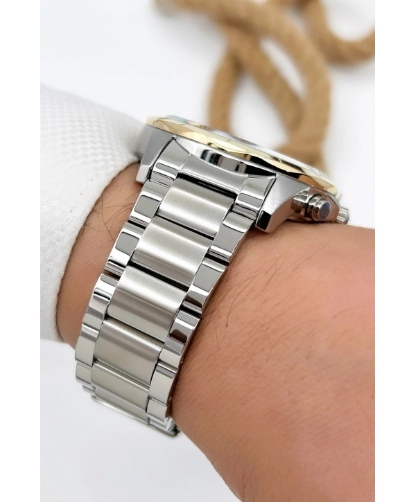 Sergio Tacchini Premium Lüx Çelik Kordon Erkek Kol Saati Gümüş-gold Stsd012