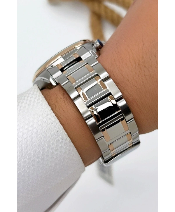 Sergio Tacchini Premium Lüx Çelik Kordon Erkek Kol Saati Gümüş-rose Stsd007