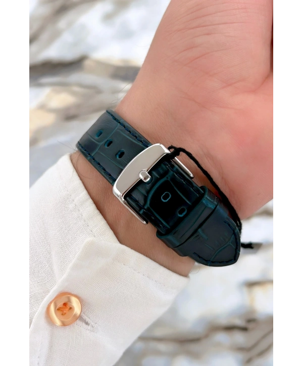 Function Lacivert Deri Kordon Erkek Kol Saati 3 Atm Suya Dayanıklı Sdfer067