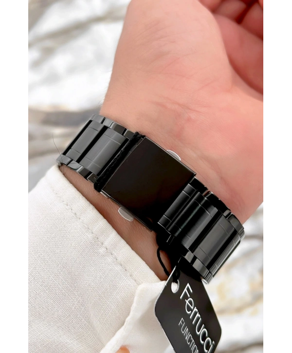 Siyah Yeni Sezon Çelik Kordon Function Erkek Kol Saati Sdfer072