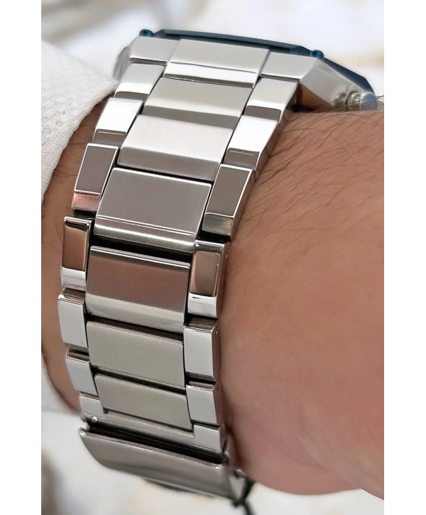 Çelik Kordon Function Gümüş-mavi Yeni Sezon Erkek Kol Saati Sdfer075