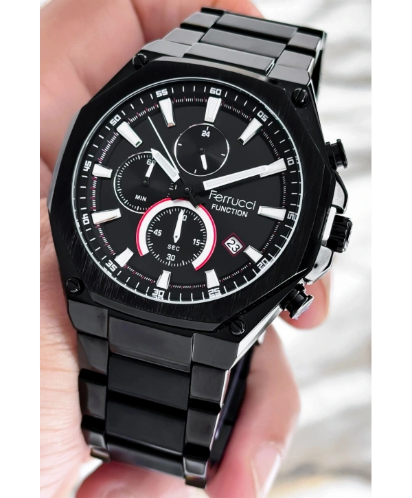 Çelik Kordon Function Siyah Yeni Sezon Erkek Kol Saati Sdfer080