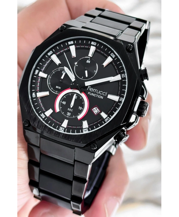 Çelik Kordon Function Siyah Yeni Sezon Erkek Kol Saati Sdfer080
