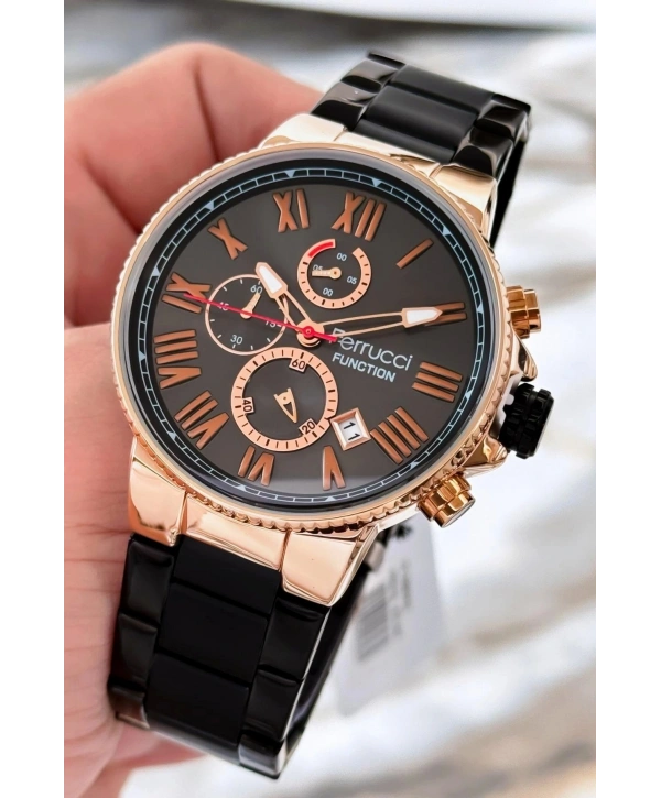 Çelik Kordon Function Erkek Kol Saati Siyah 3atm Suya Dayanıklı Sdfer089