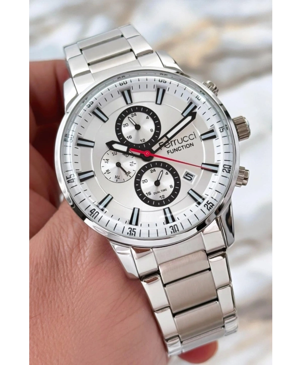 Function Erkek Kol Saati Gümüş Çelik Kordon 3atm Suya Dayanıklı Sdfer091