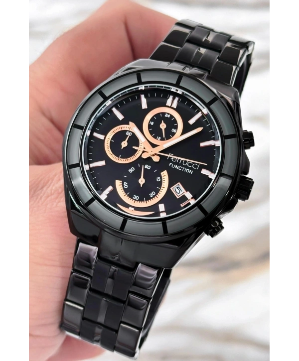 Function Erkek Kol Saati Siyah Çelik Kordon 3atm Suya Dayanıklı Sdfer094