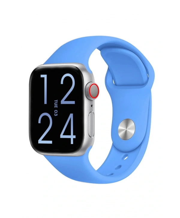 Fc Smart S10 Max – Bluetooth Arama, Spor Modları, Alüminyum Kasa Akıllı Saat Gümüş-Mavi