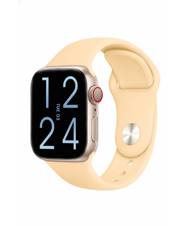 Fc Smart S10 Max – Bluetooth Arama, Spor Modları, Alüminyum Kasa Akıllı Saat Rose-Bej