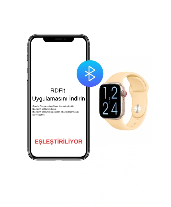 Fc Smart S10 Max – Bluetooth Arama, Spor Modları, Alüminyum Kasa Akıllı Saat Rose-Bej