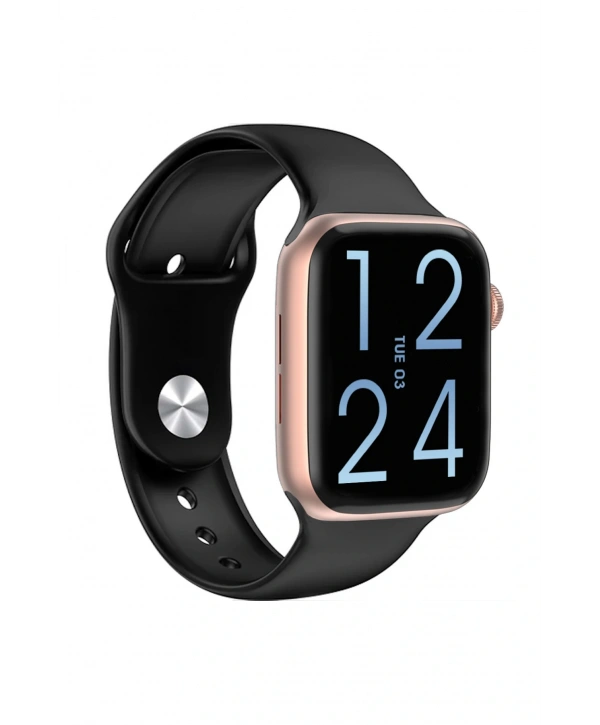 FC Smart S10 Max – Bluetooth Arama, Spor Modları, Alüminyum Kasa Akıllı Saat Siyah-Rose