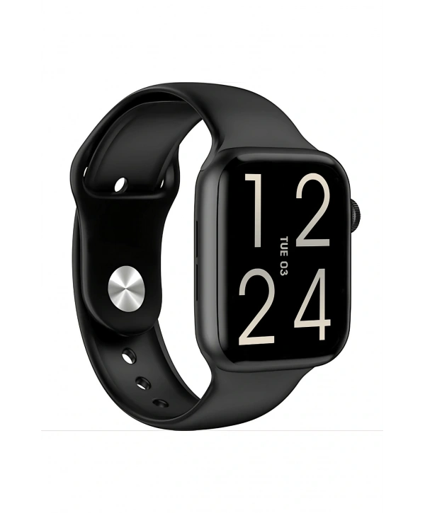 FC Smart S10 Max – Bluetooth Arama, Spor Modları, Alüminyum Kasa Akıllı Saat Siyah-Siyah