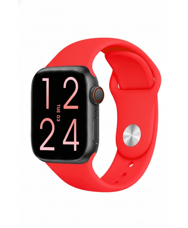 Fc Smart S10 Max – Bluetooth Arama, Spor Modları, Alüminyum Kasa Akıllı Saat Kırmızı-Siyah