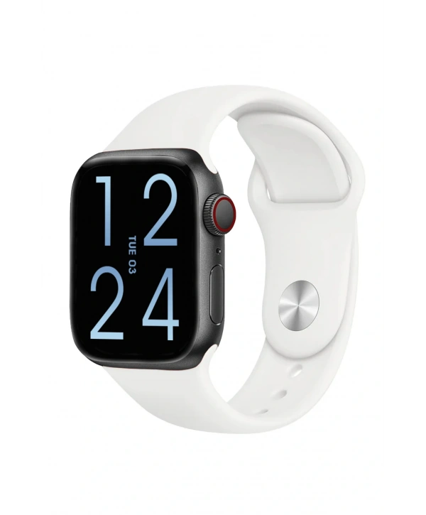 FC Smart S10 Max – Bluetooth Arama, Spor Modları, Alüminyum Kasa Akıllı Saat Siyah-Beyaz