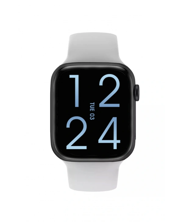 FC Smart S10 Max – Bluetooth Arama, Spor Modları, Alüminyum Kasa Akıllı Saat Siyah-Beyaz