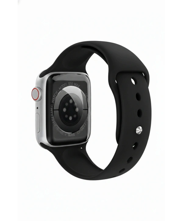 FC Smart S10 Max – Bluetooth Arama, Spor Modları, Alüminyum Kasa Akıllı Saat Siyah-Gümüş