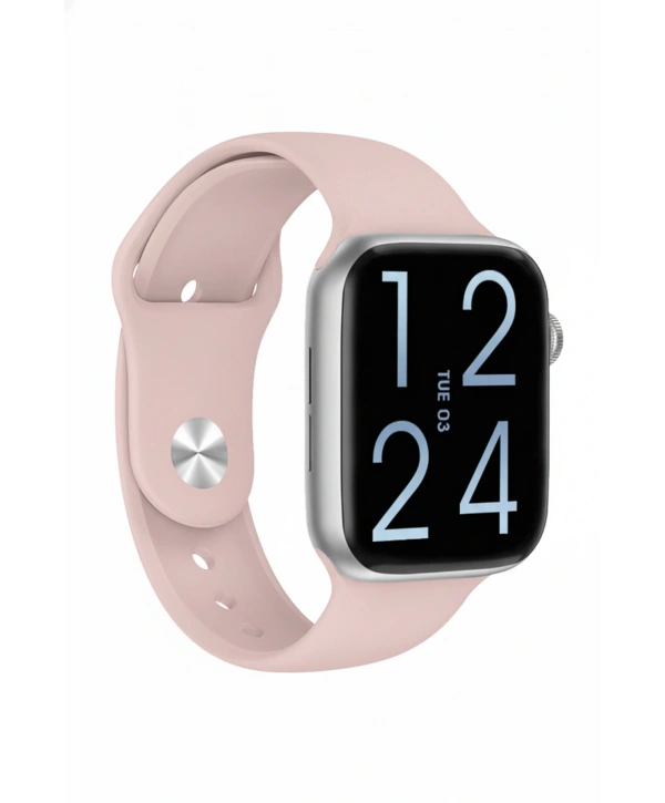 FC Smart S10 Max – Bluetooth Arama, Spor Modları, Alüminyum Kasa Akıllı Saat Pudra-Gümüş