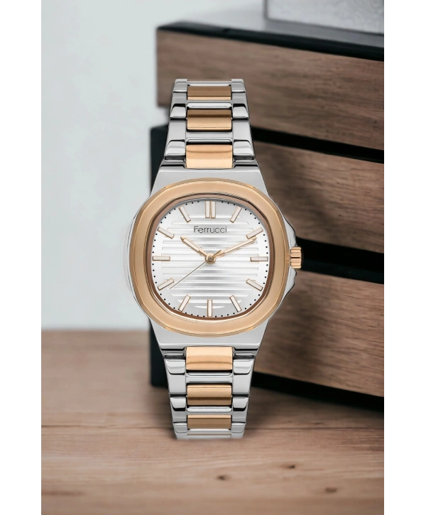 Ferrucci Kadın Kol Saati Gümüş-rose Çelik Kordon Çelik Kasa Fc.14103m.04 Sdfer104